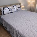 Sherpa Jacquard Throw Blanket - Cream