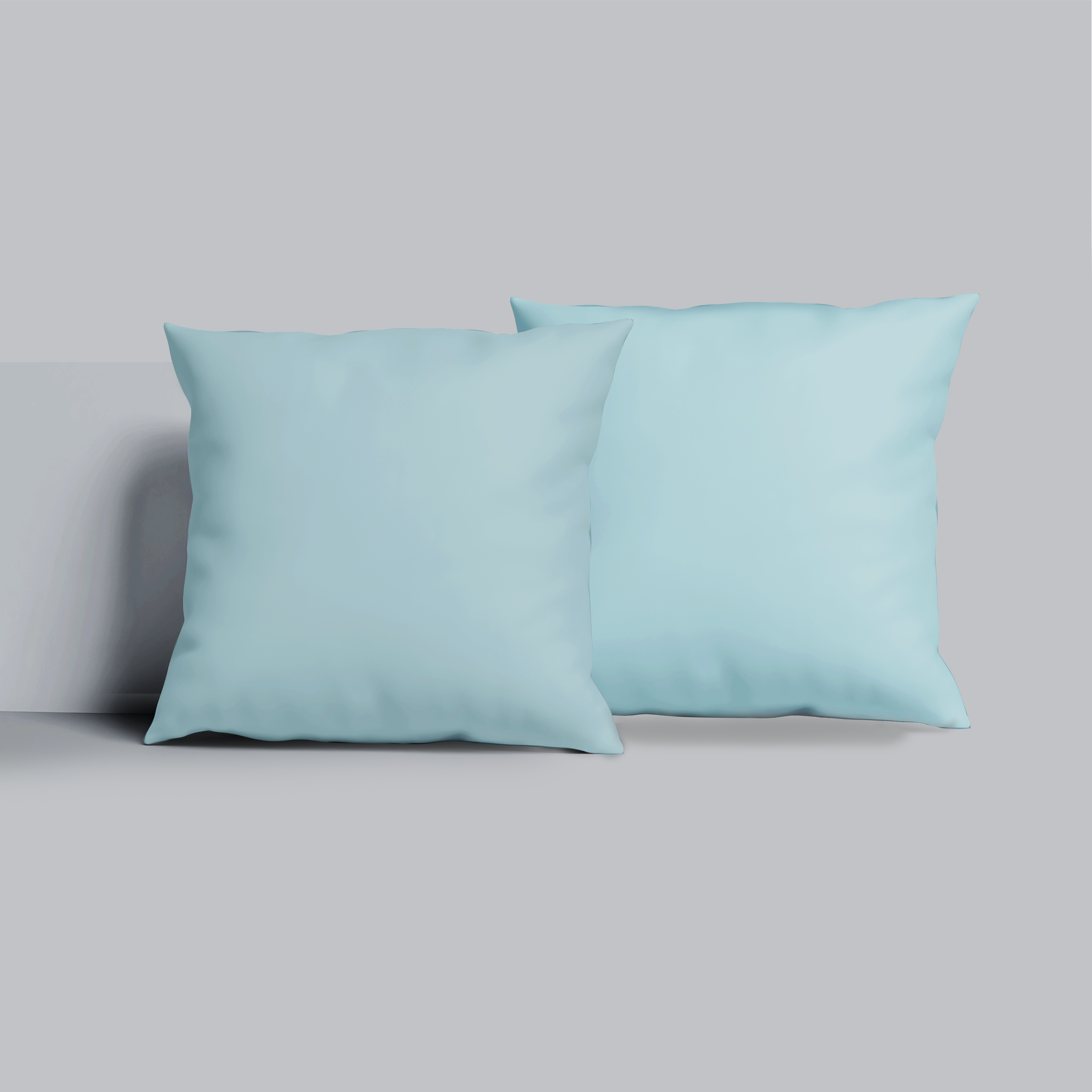 Pair of Cushion Covers-light blue
