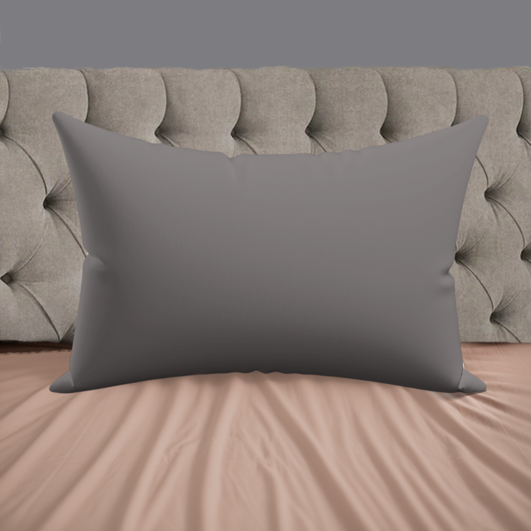 Pair of Pillow Covers-dark gray