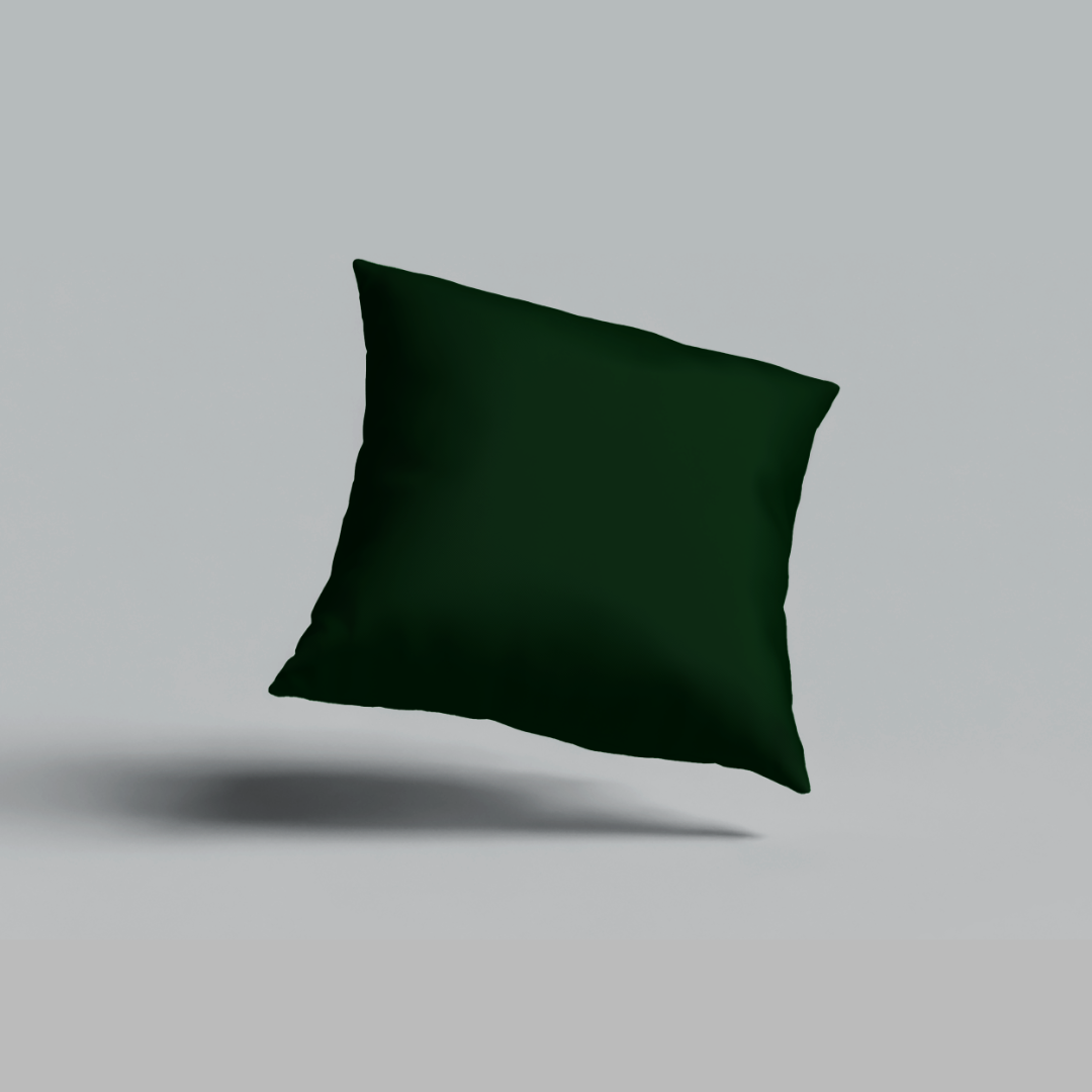 Pair of Cushion Covers-Dark Green