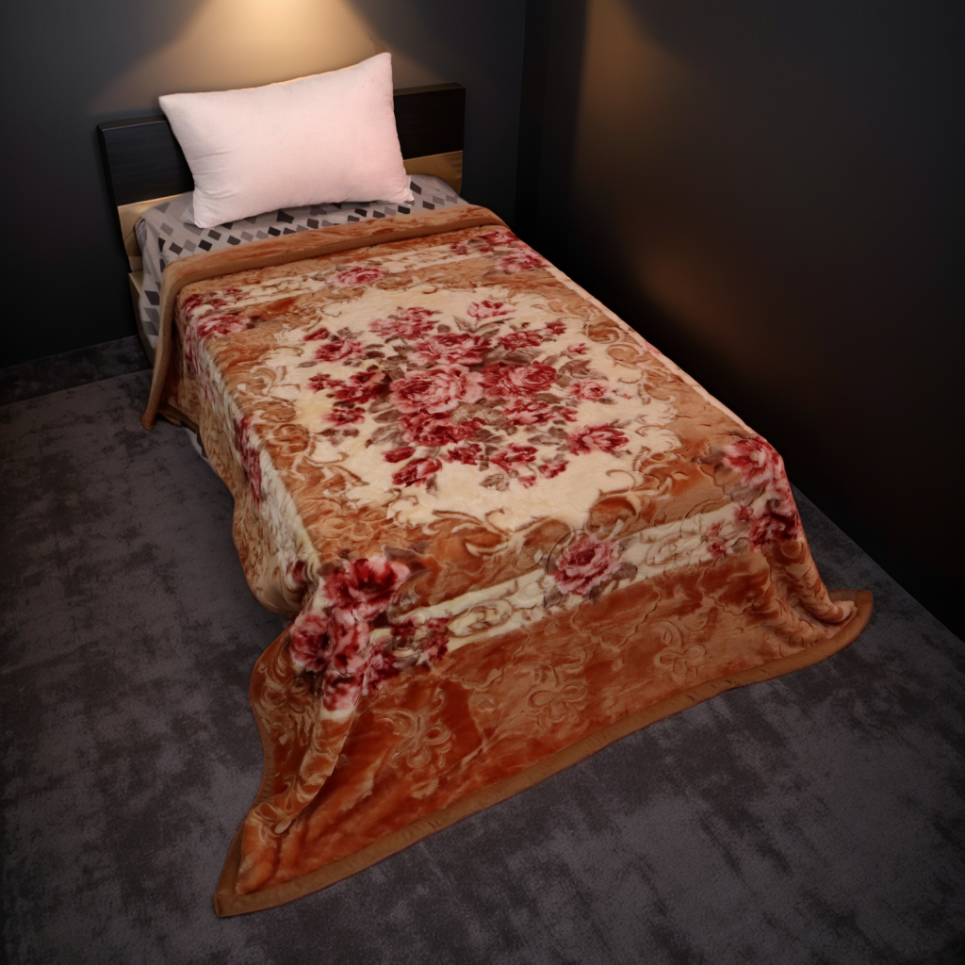 Emperor Single Bed 3+ KG Blanket - Peach Blossom