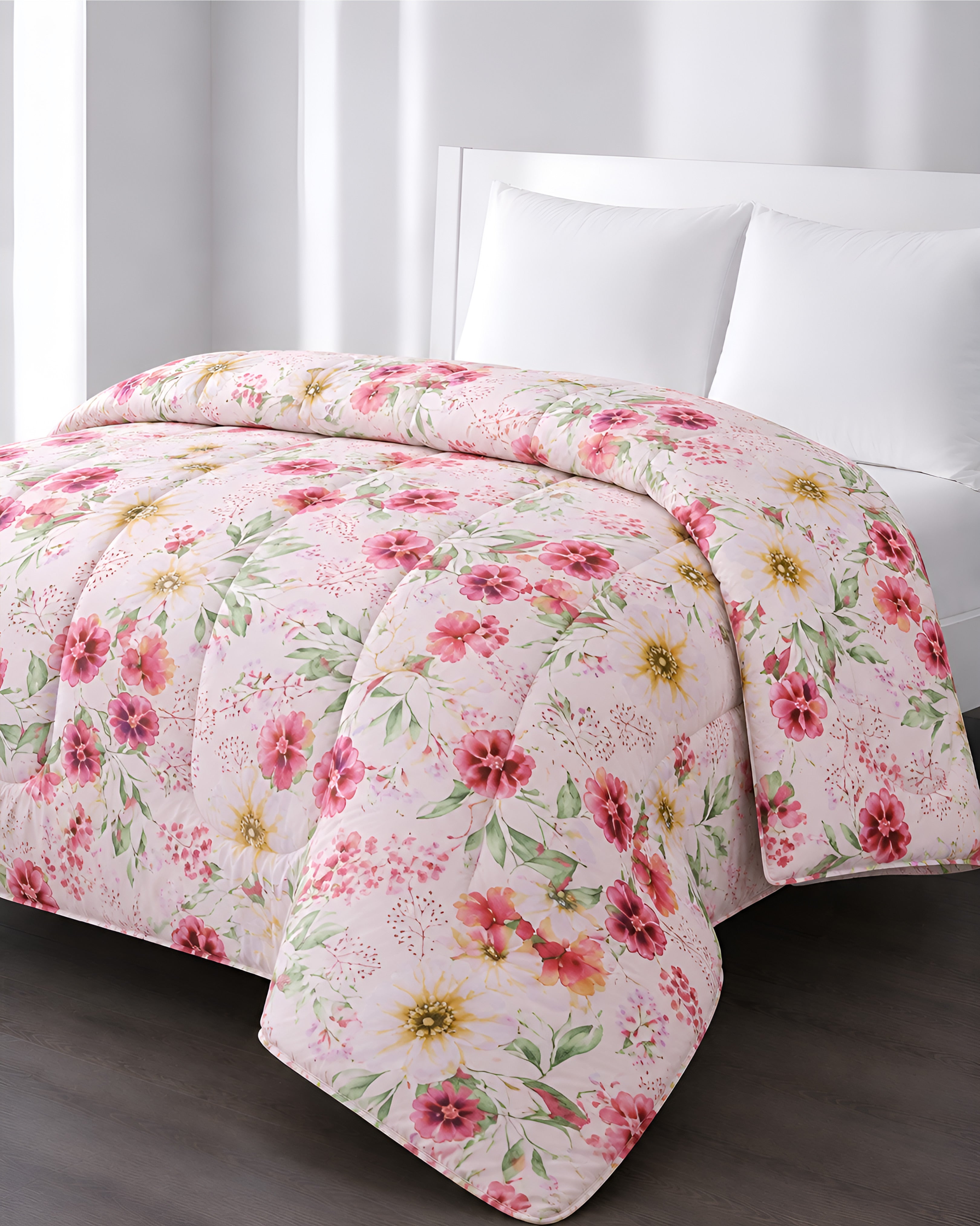Printed King Bed Comforter - Floral