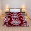 Wonder Flannel AC Blanket - Deep Red