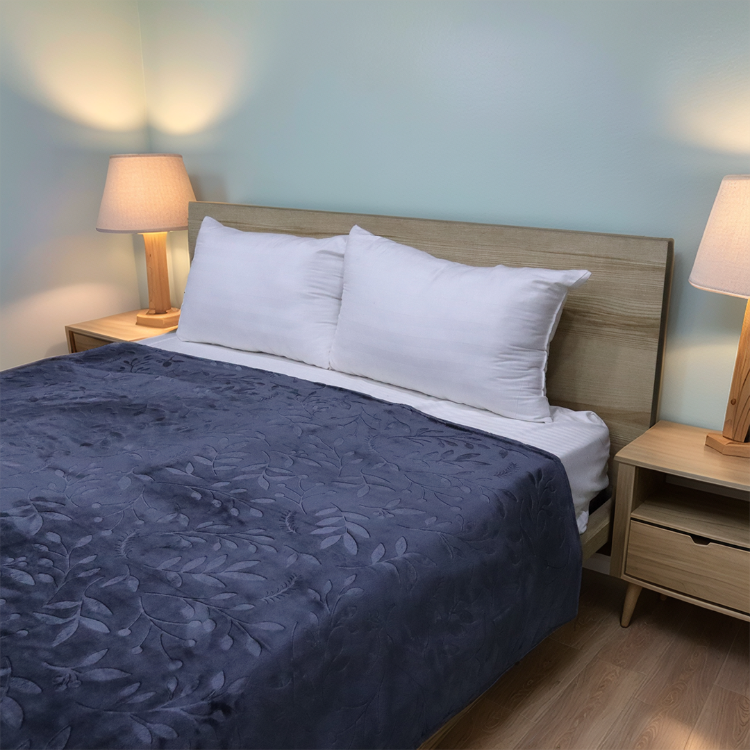 Mansion AC Blanket Flannel Double Bed- Grey