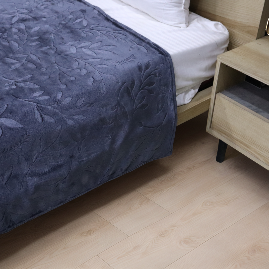 Mansion AC Blanket Flannel Double Bed- Grey