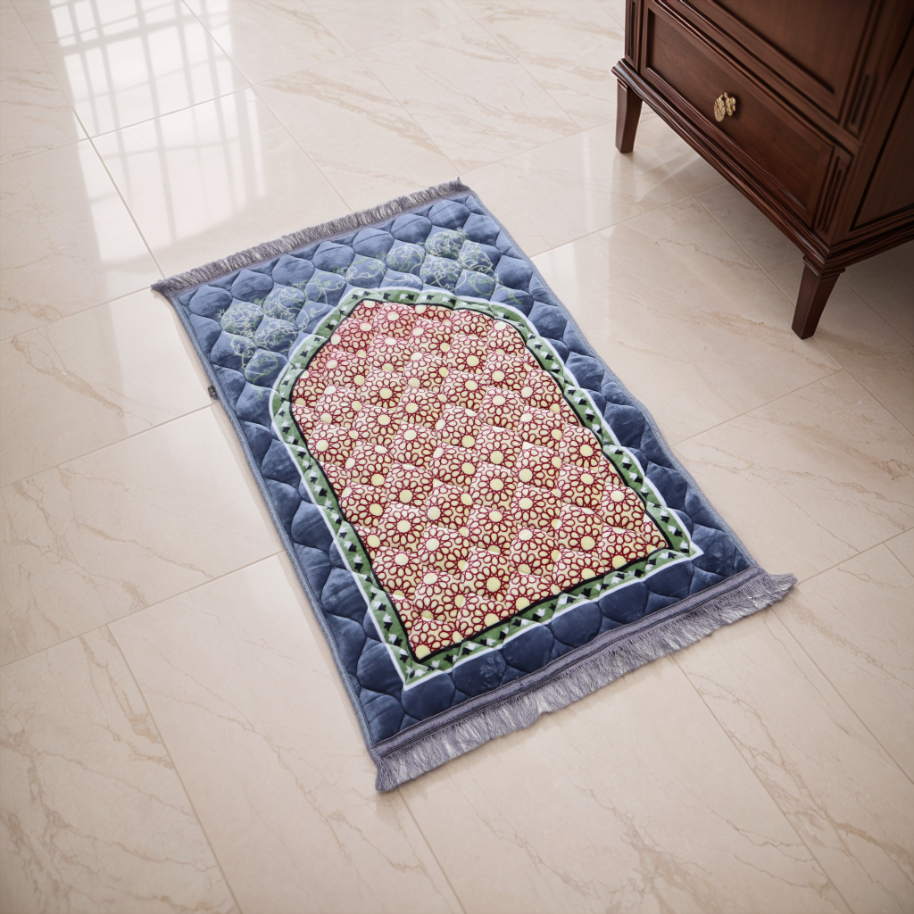 Mughal Janamaz Printed Prayer Mat-Noor
