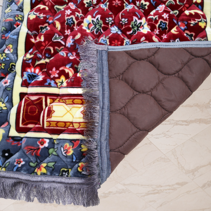 Mughal Janamaz Printed Prayer Mat-Ether
