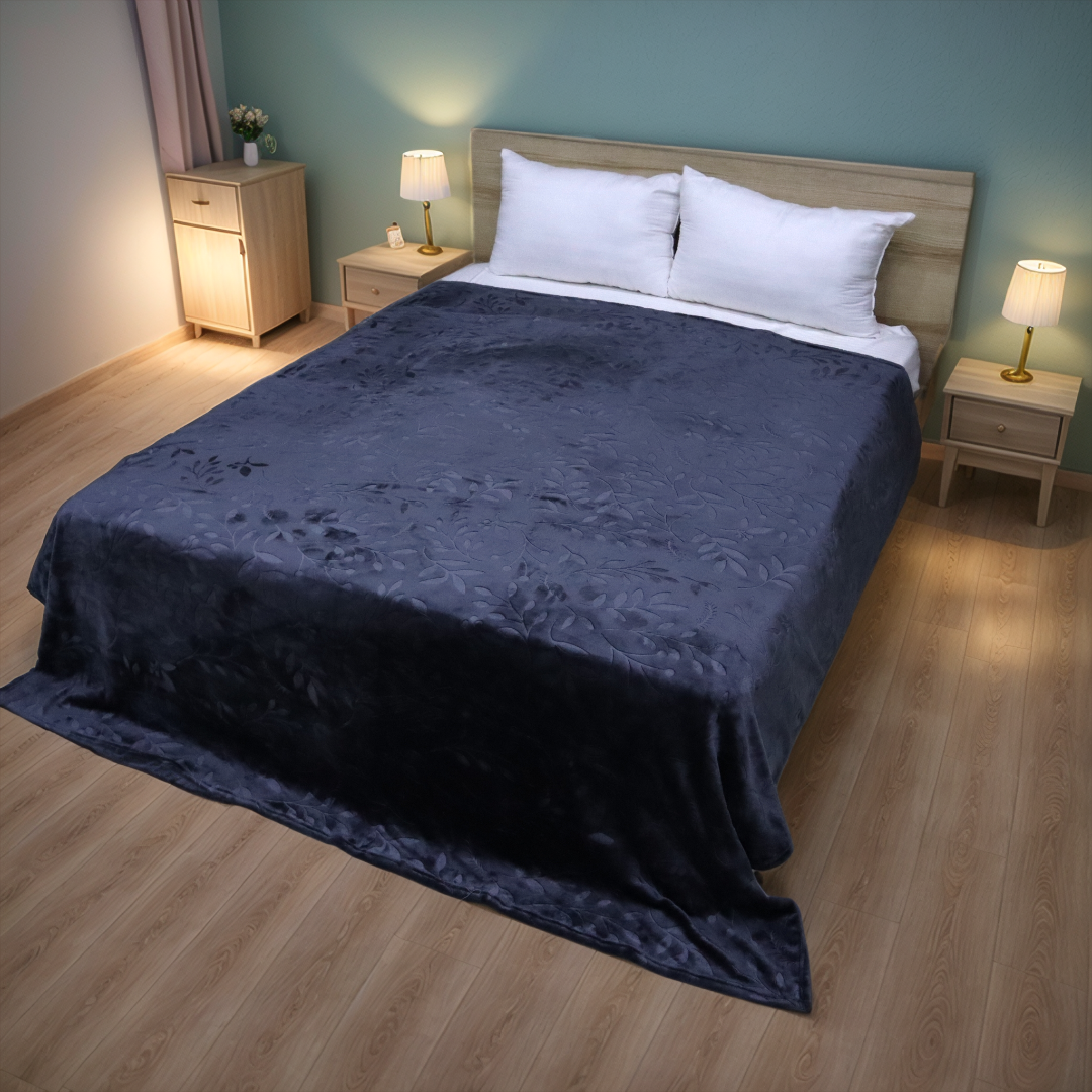 Mansion AC Blanket Flannel Double Bed- Grey