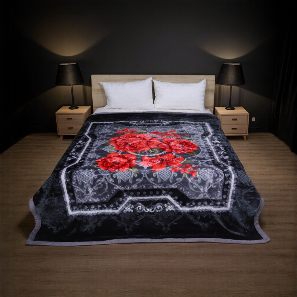 Super Duper Double Bed Blanket-Gray