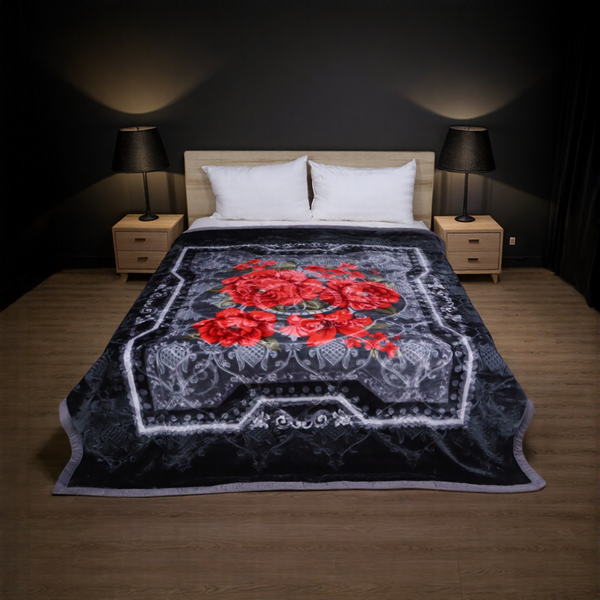 Super Duper Double Bed Blanket-Gray