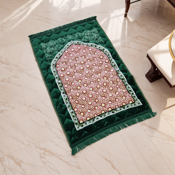 Mughal Janamaz Printed Prayer Mat-Spring