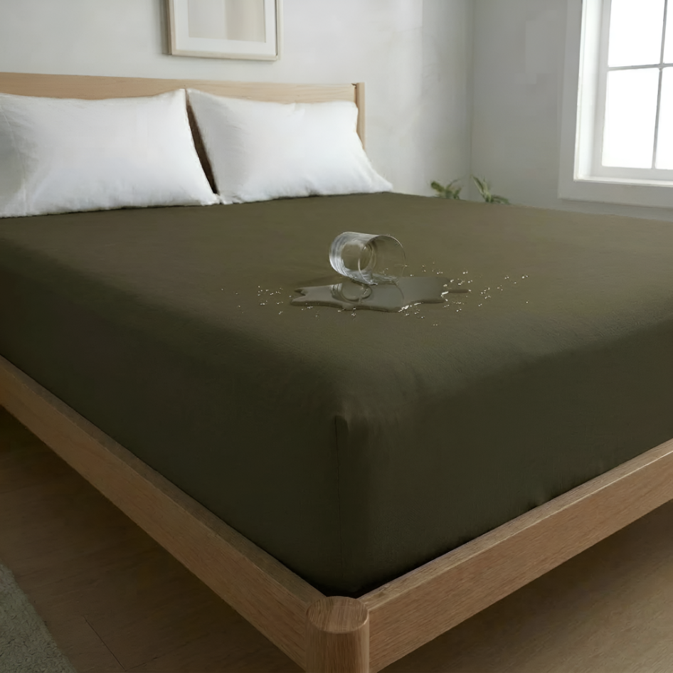 Waterproof Mattress Cover- Green