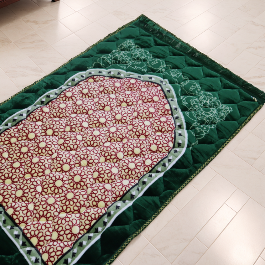 Mughal Janamaz Printed Prayer Mat-Spring