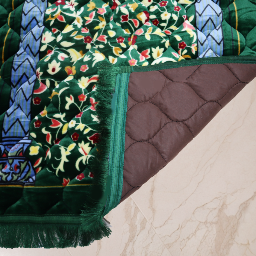 Mughal Janamaz Printed Prayer Mat-Meadow