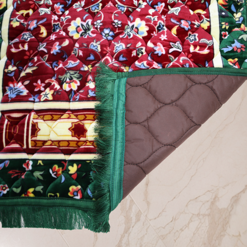 Mughal Janamaz Printed Prayer Mat-Willow