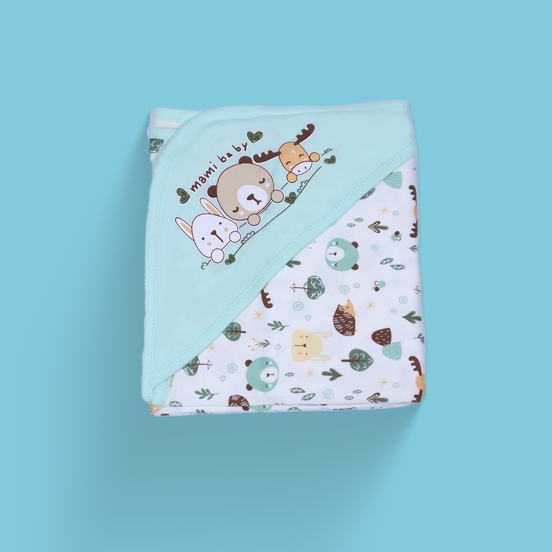 Baby Swaddle Sheet - Sea Green