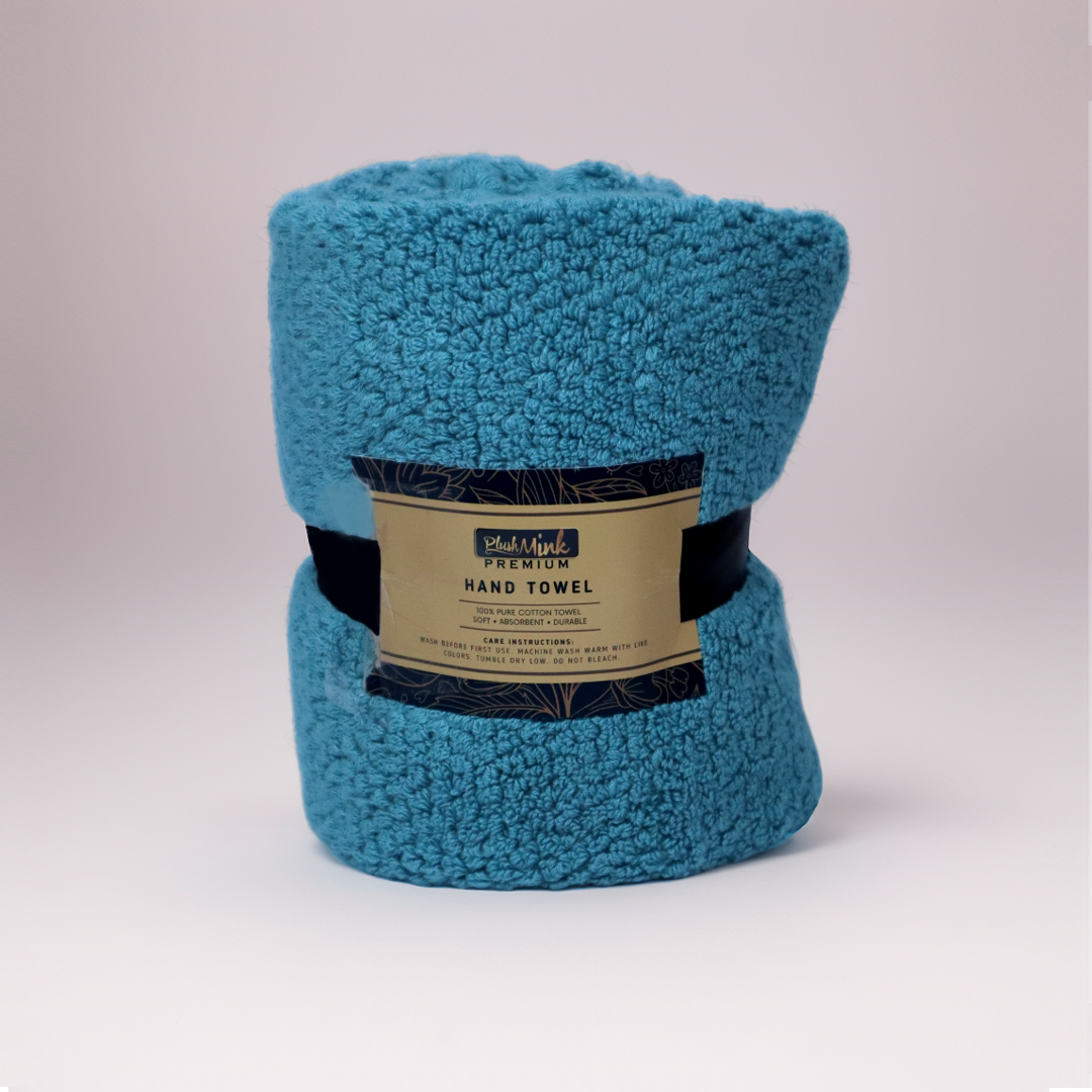 Cotton Hand Towel-Celeste