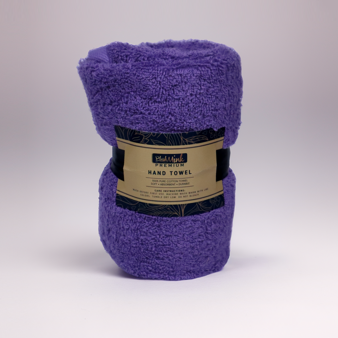 Cotton Hand Towel-Mulberry