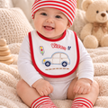 Baby Cap Set 3 Piece - Red Stripes