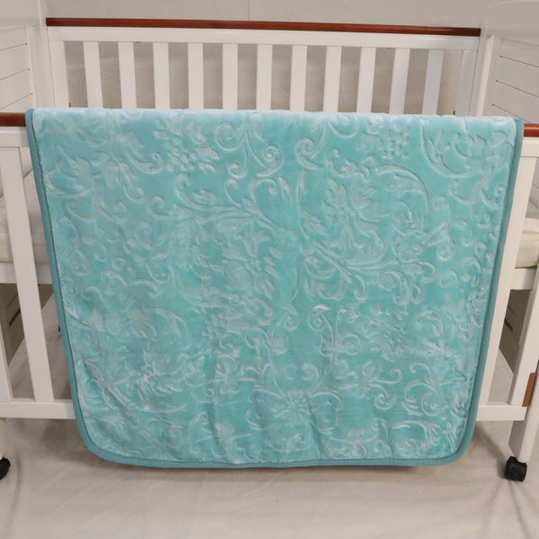 Tiny Tots Cot Baby Bed Blanket - Solid Mint