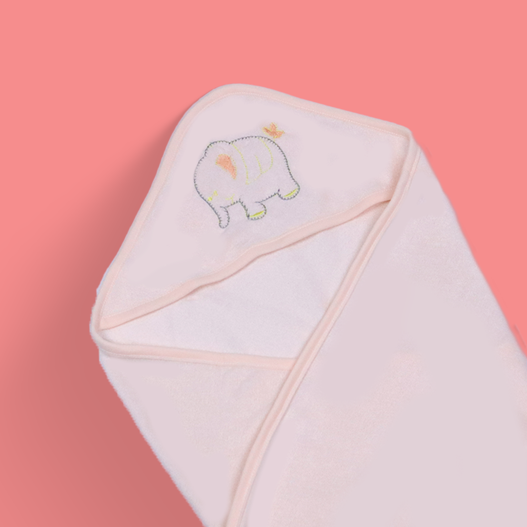 Baby Bath Towel Sheet - Light Peach