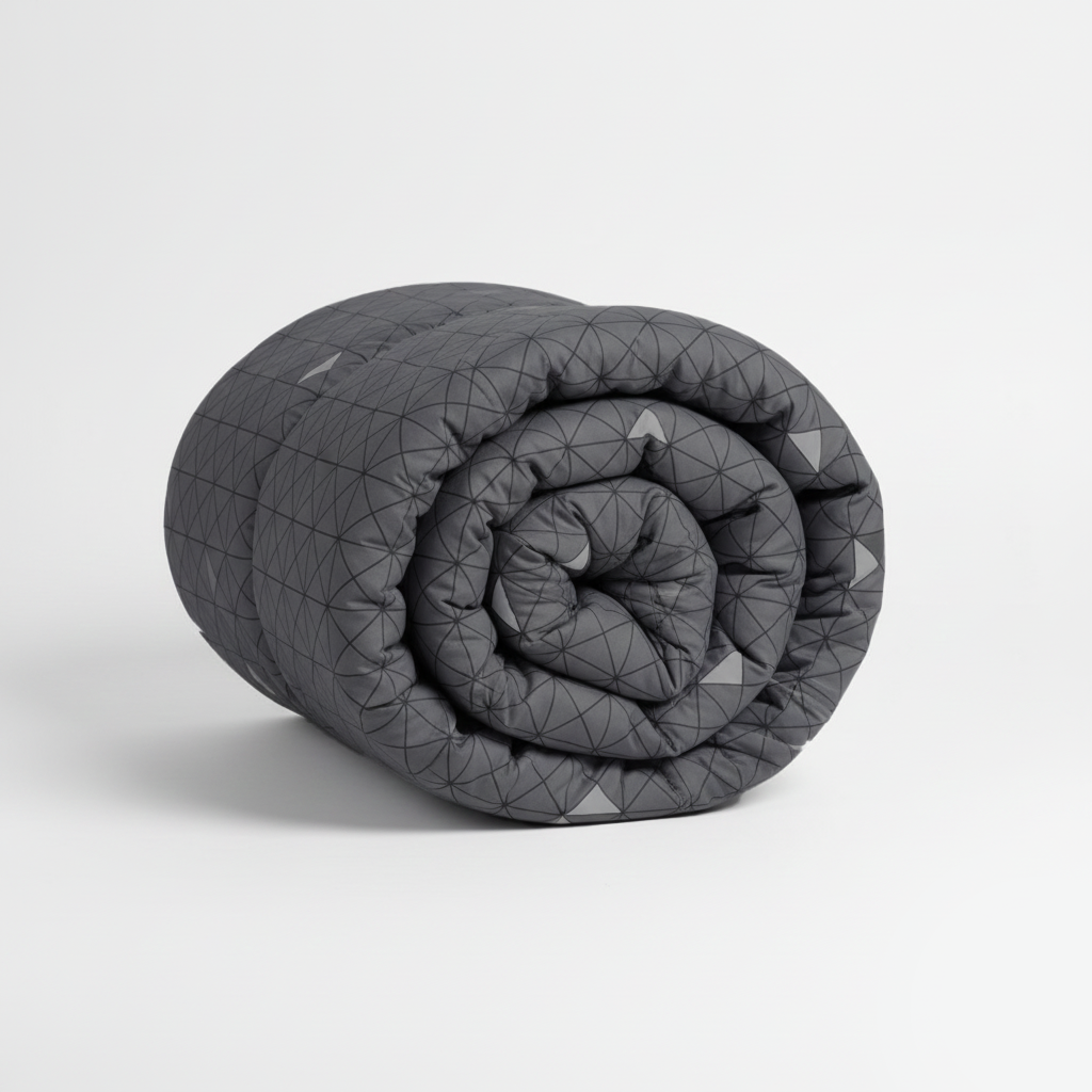 Printed King Bed Comforter - Linear Luxe