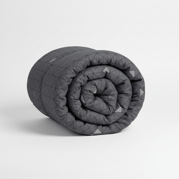 Printed King Bed Comforter - Linear Luxe