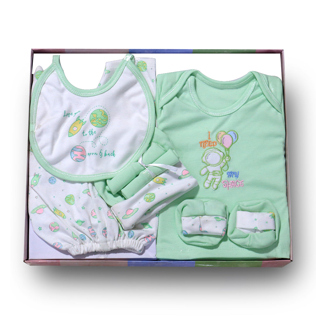 Newborn Baby Gift Set- 7 pieces Gift Set- Baby Boo Mint