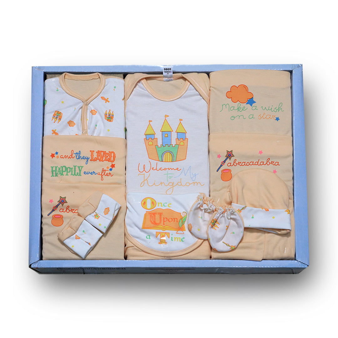 Newborn's Baby Gift Set- 12 Pieces Set- Magic Village- Orange