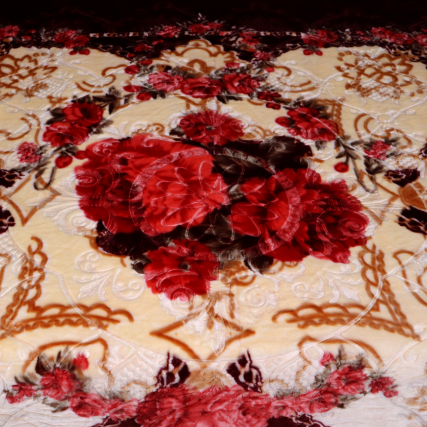 Super Duper 5KG 2-Ply Double Bed Blanket - Merlot