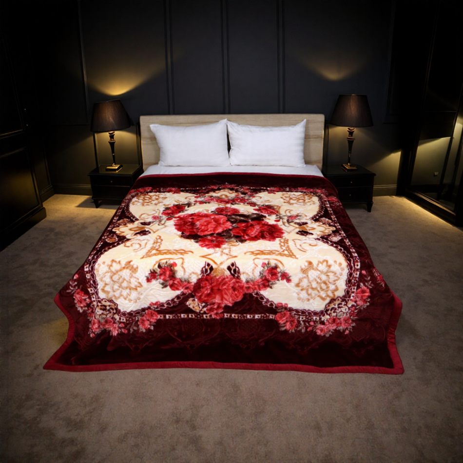 Super Duper Double Bed Blanket-Merlot