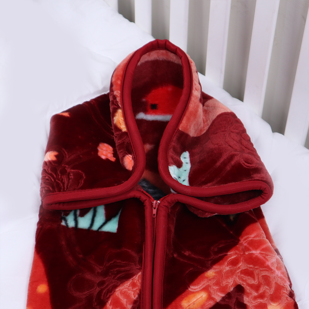 Zipper Blanket Baby Luv- Red Loop