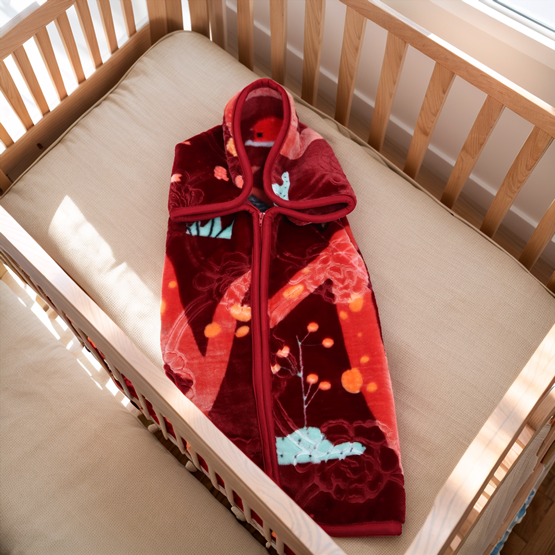 Zipper Blanket Baby Luv- Red Loop