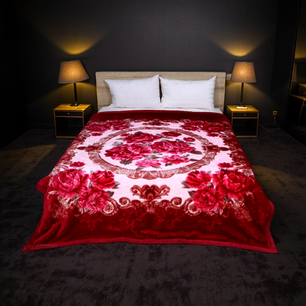 Super Duper Double Bed Blanket-Crimson