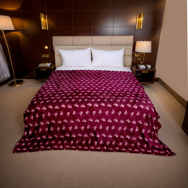 Supremo Double Flannel Blanket-Rouge