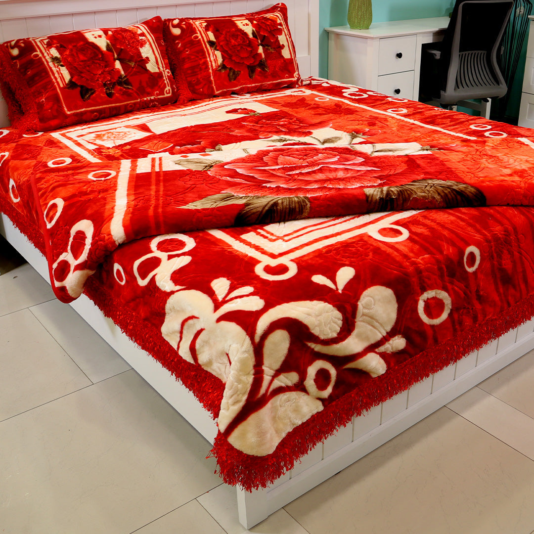 Twilight Vision Bed Set 4 Piece-Red