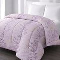 300 GSM Printed King Bed Comforter - Mauve