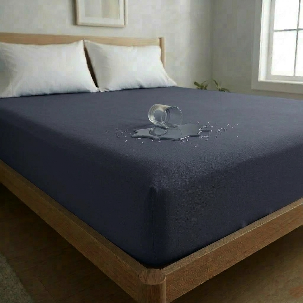 Waterproof Mattress Cover-Navy Blue