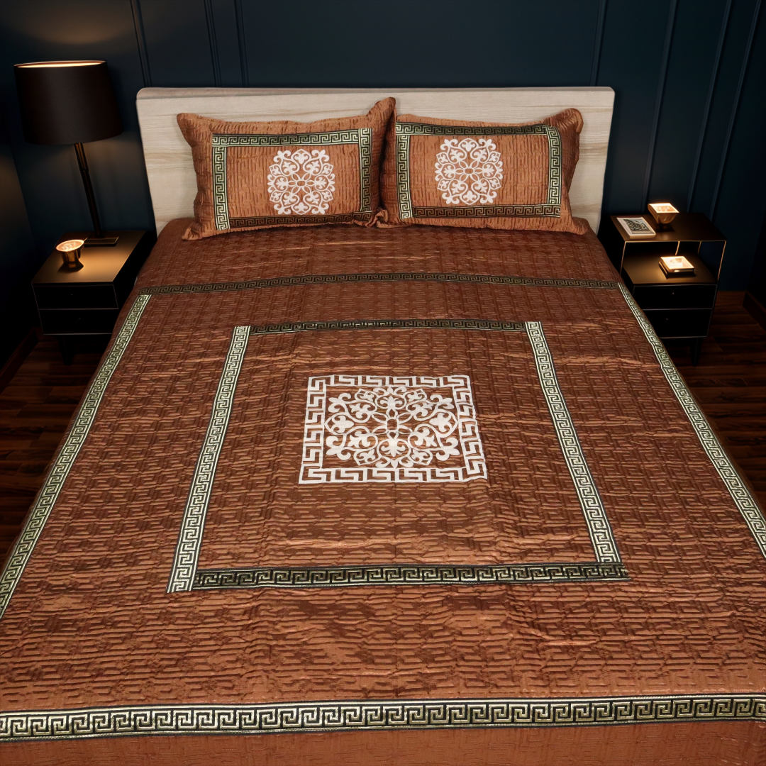Kyaara Bed Sets- Rust