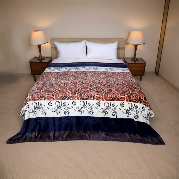 Supremo Double Flannel Blanket-Ember