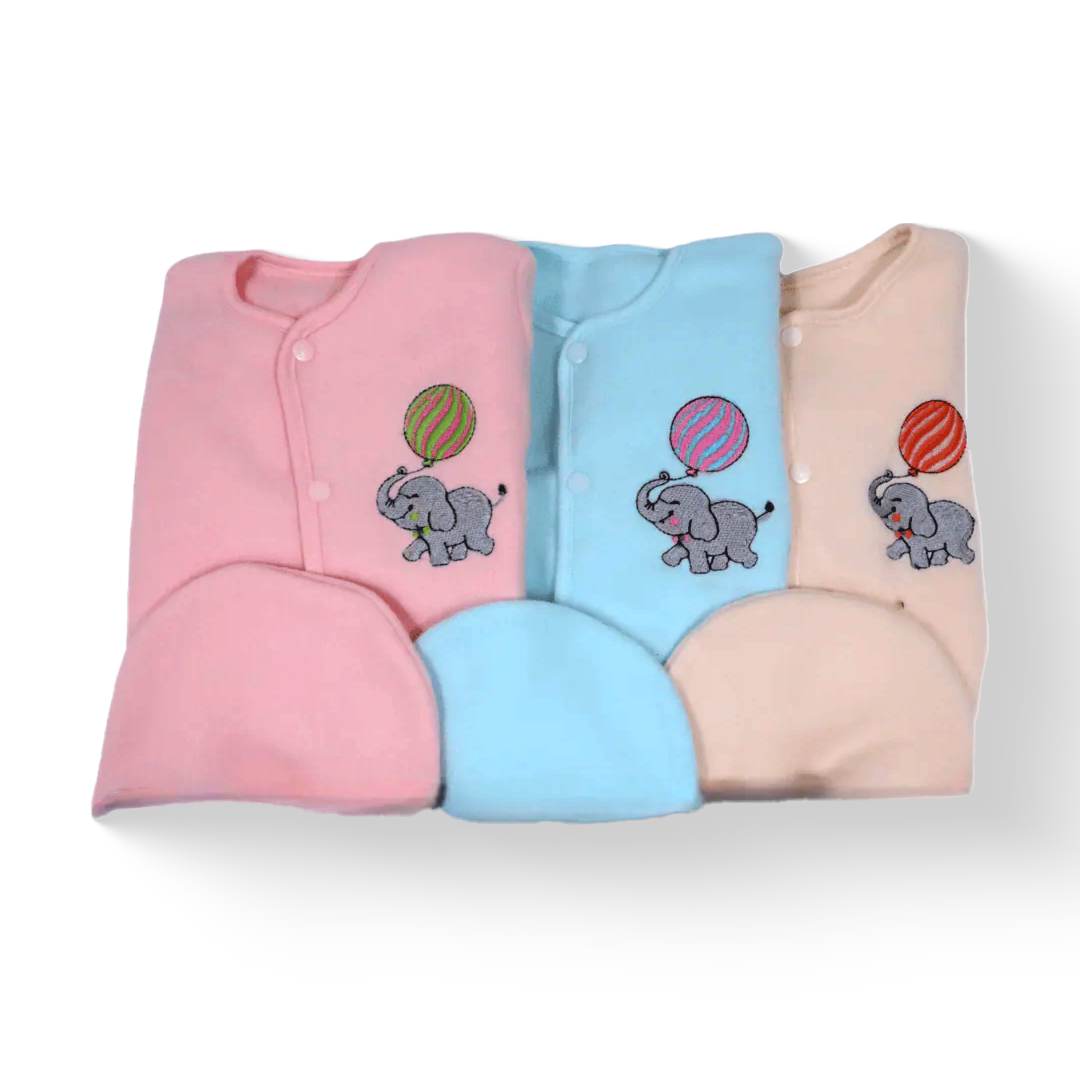 Baby Winter Suit Set 3 Pc (Pack of 3) - Multi