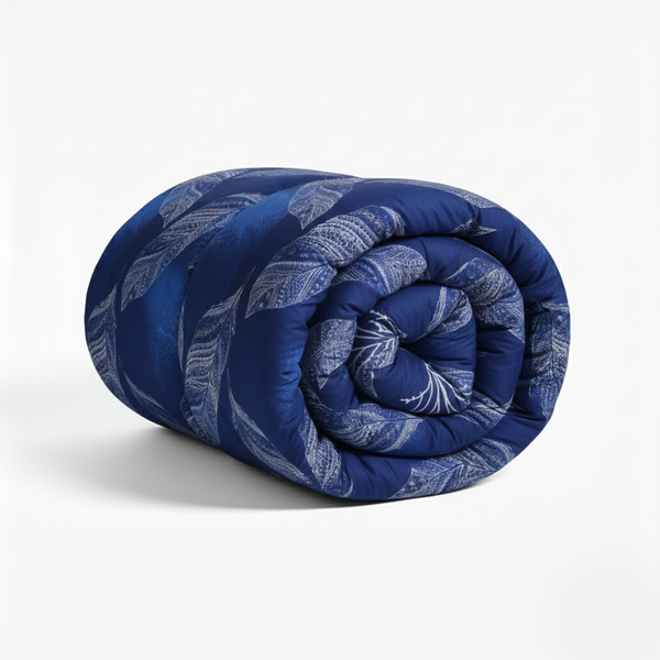 Printed King Bed Comforter - Peacock