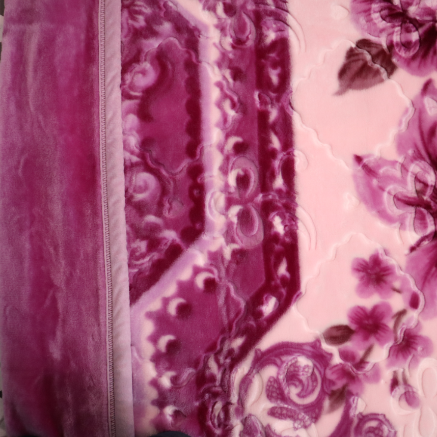 Emperor Single Bed 3+ KG Blanket  - Pink Blossom