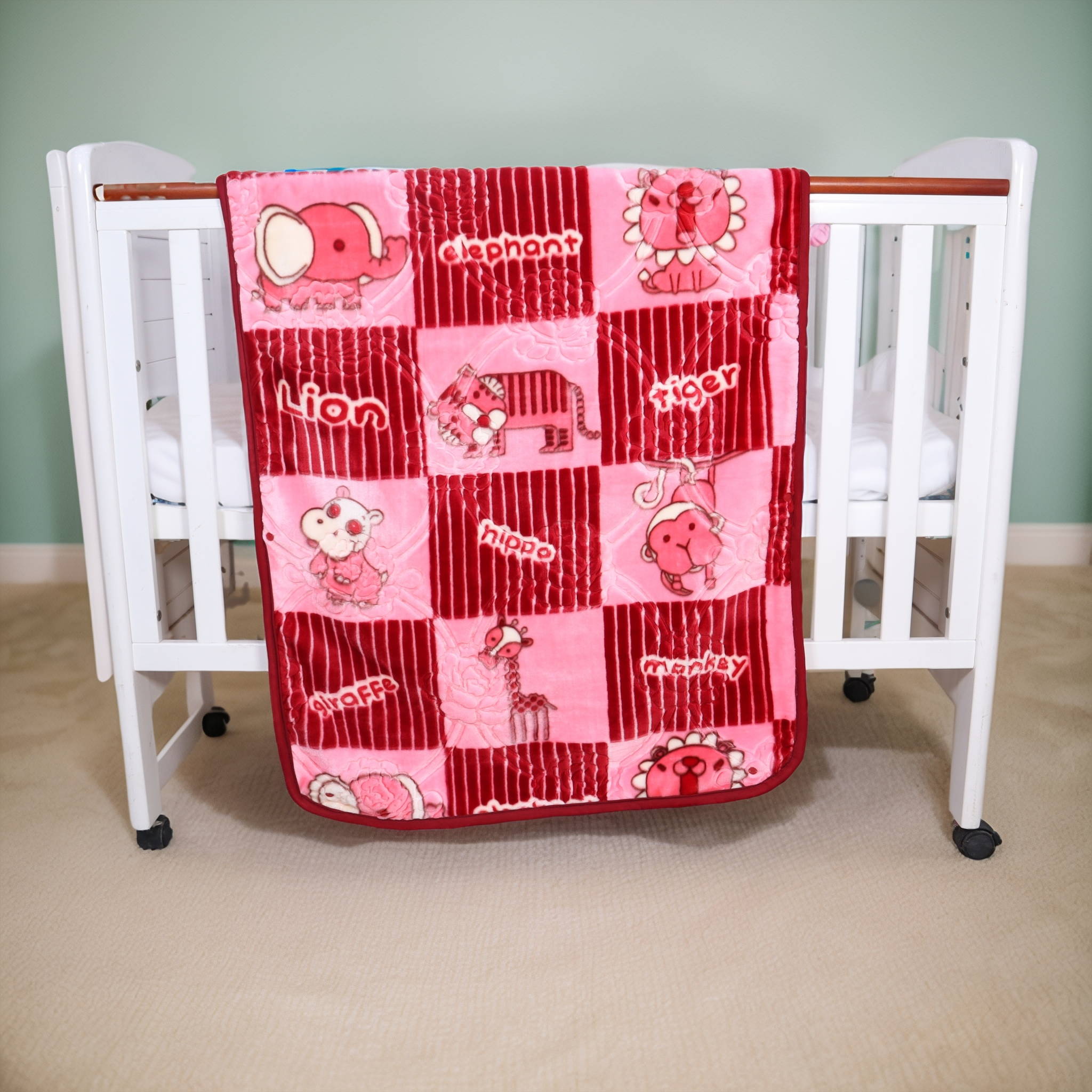 Zipper Baby Blanket Baby Luv- Rosewood