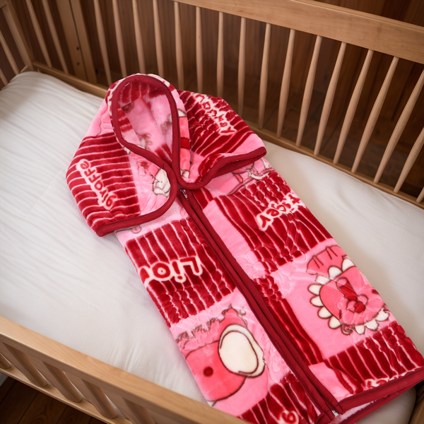 Zipper Baby Blanket Baby Luv- Rosewood