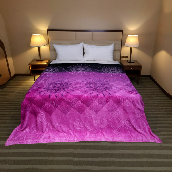 Supremo Double Flannel Blanket-Dahlia