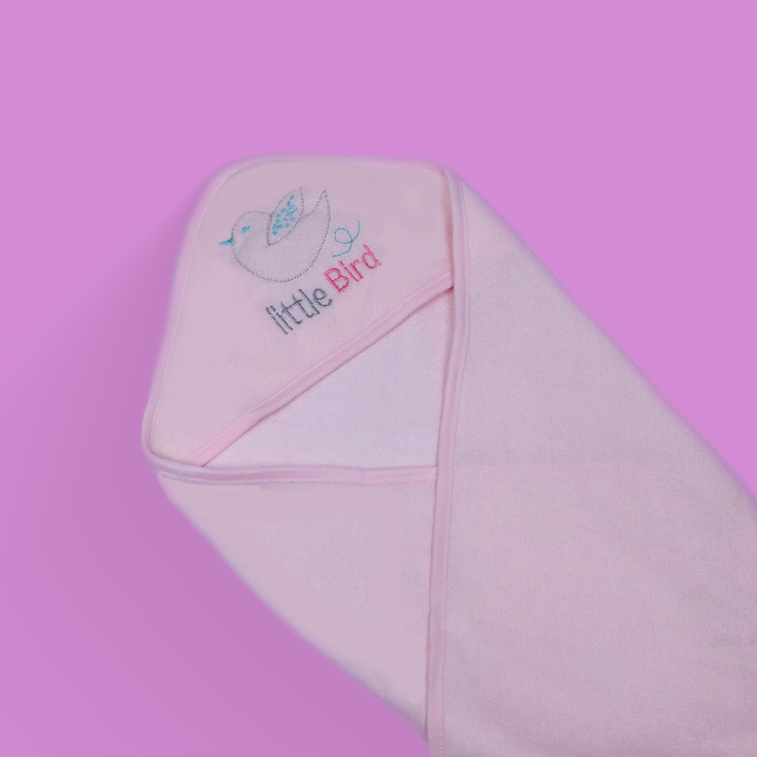 Baby Bath Towel Sheet - Pale Pink