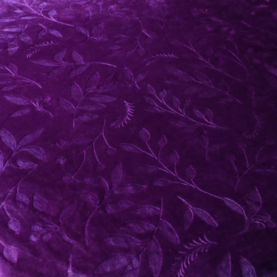 Mansion Flannel Blanket Double Bed - Purple