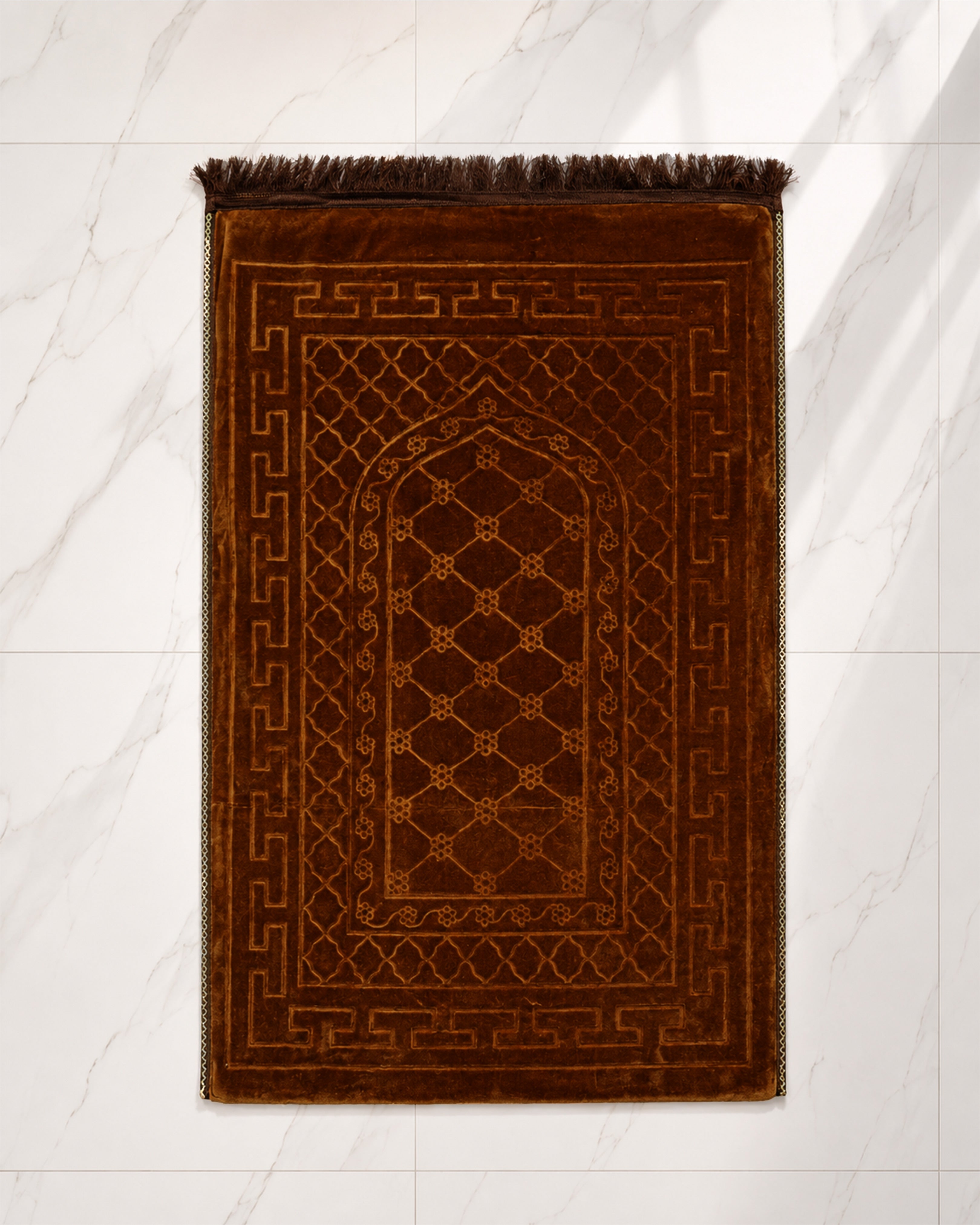 Baithak Janamaz Prayer Mat-Rust