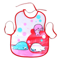 Mom's Hug Plastic Baby Bib - Pink Splashy
